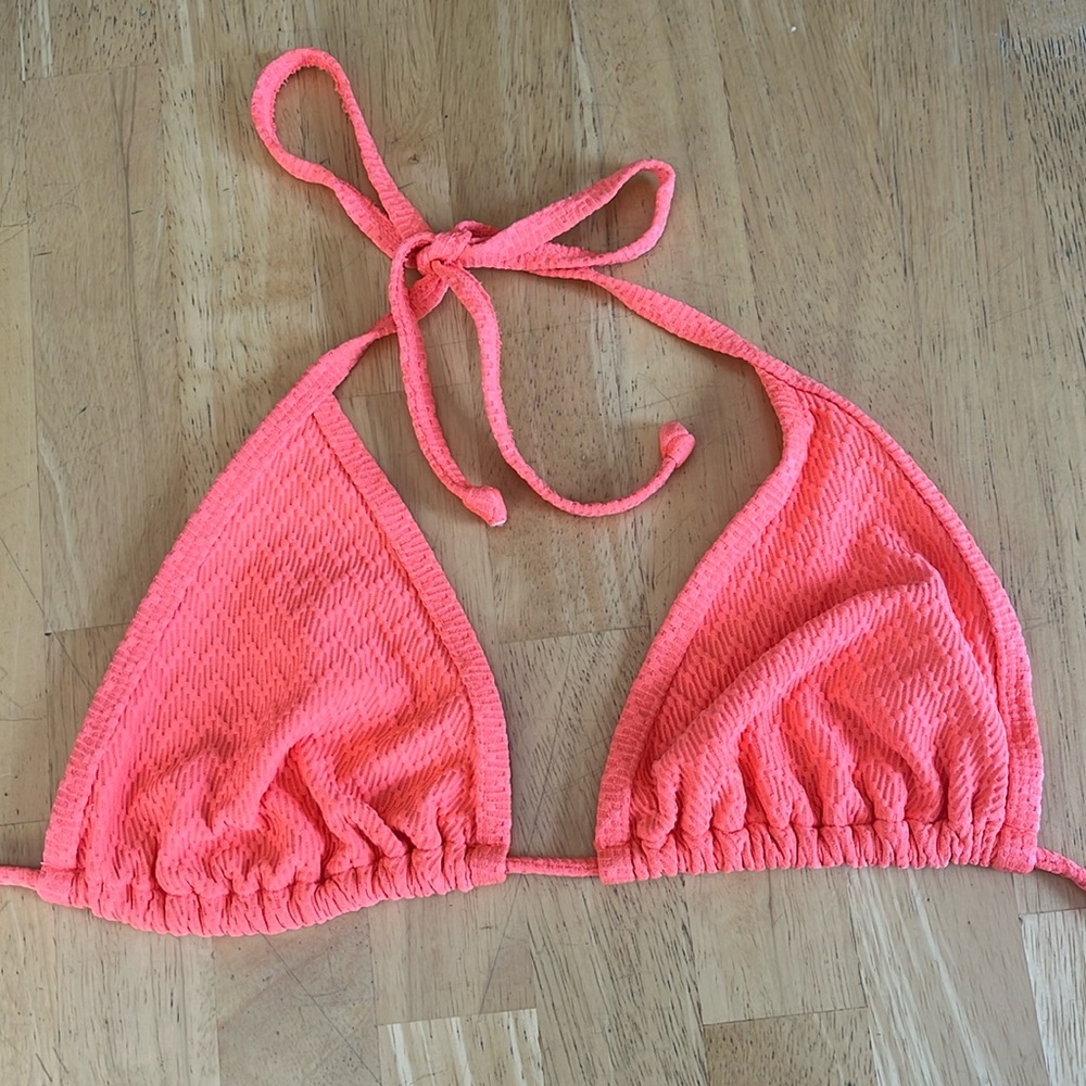 Bright orange old navy bikini top
